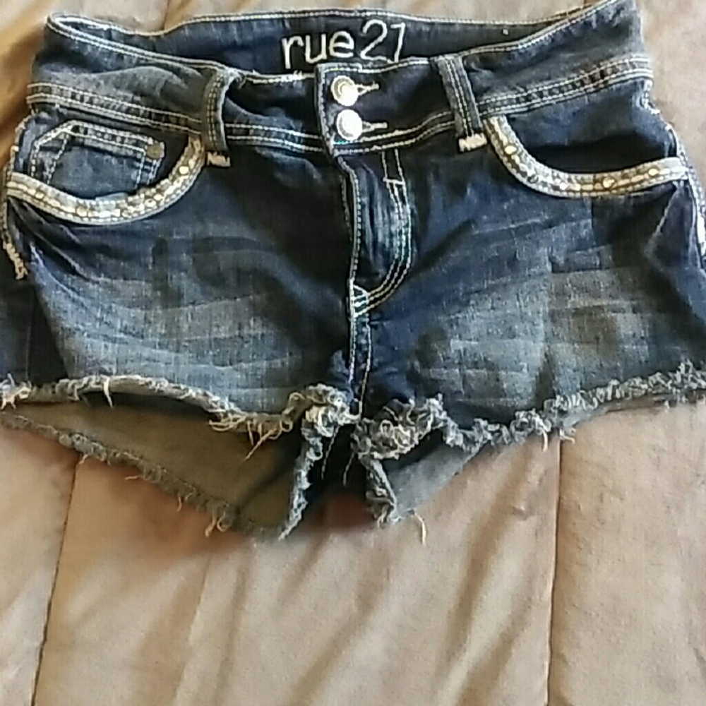 Denim shorts